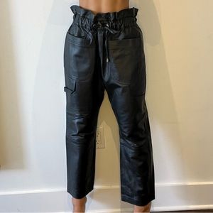 Cruise Genuine Black Leather pants size Small